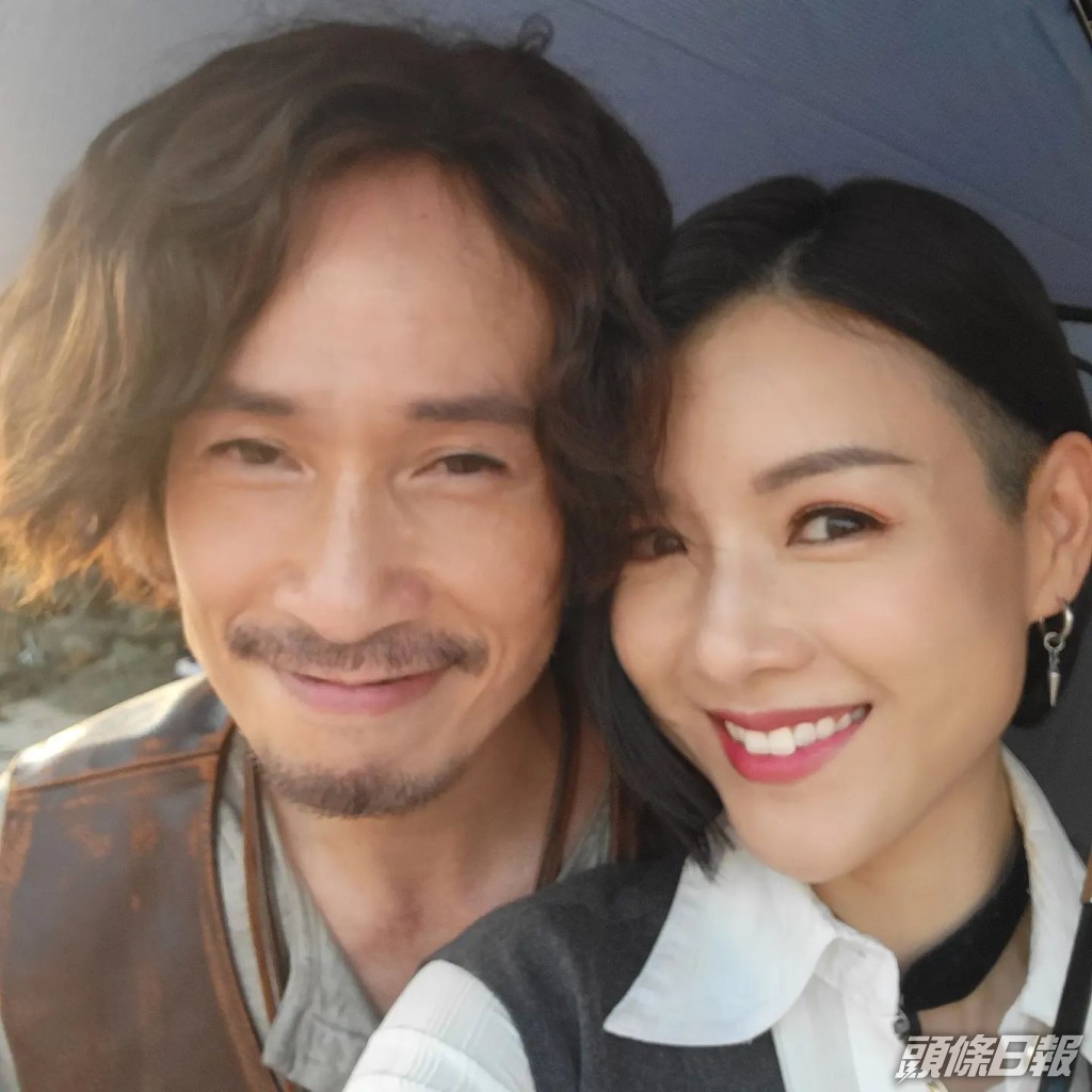 新劇拍攝期間，陳茵媺不時貼出與老公陳豪的臉貼臉合照，大放閃光彈。